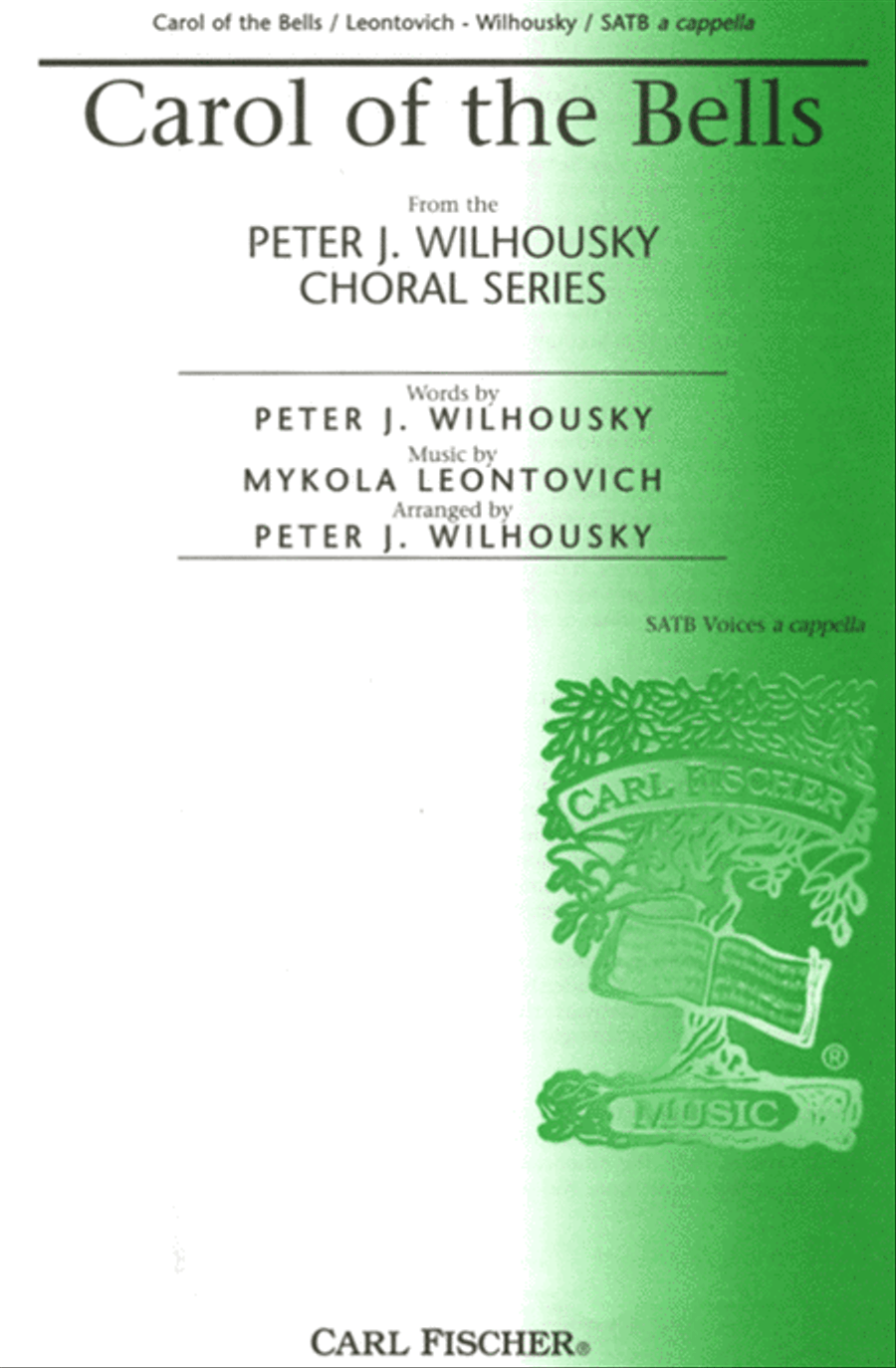 Carol of the Bells 4-Part scores gallery preview page 1