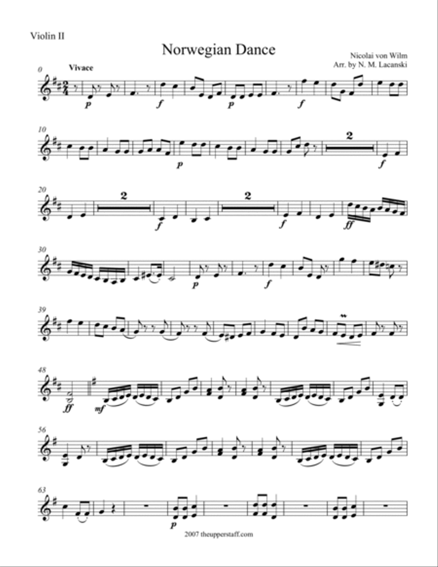 Norwegian Dance String Quartet scores gallery preview page 5
