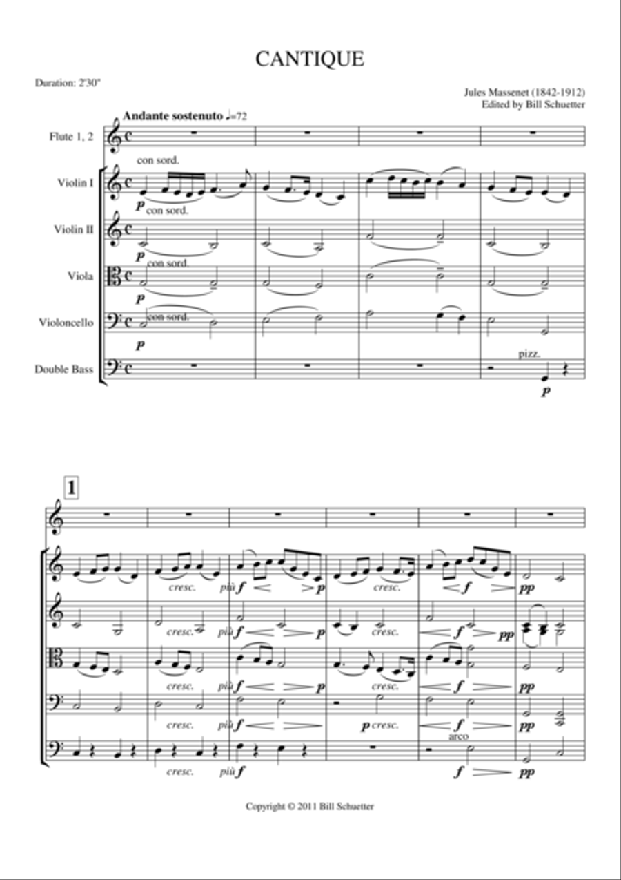 Cantique Flute scores gallery preview page 2