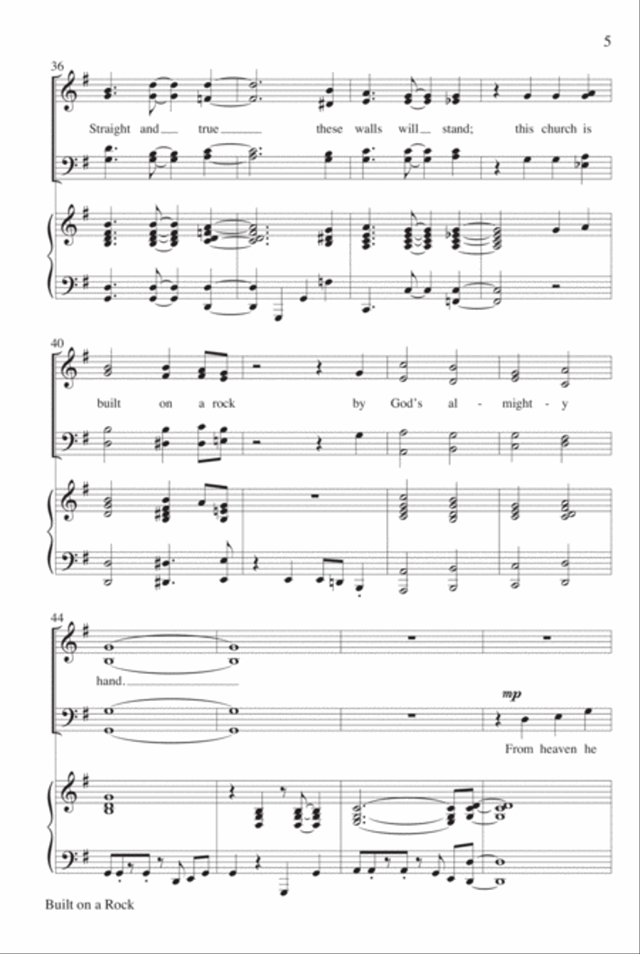 Built on a Rock 4-Part scores gallery preview page 6