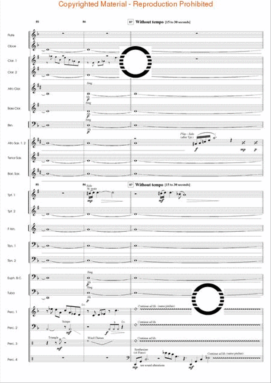 Odyssey for Percussion Odyssey for Percussion Concert Band scores gallery preview page 18