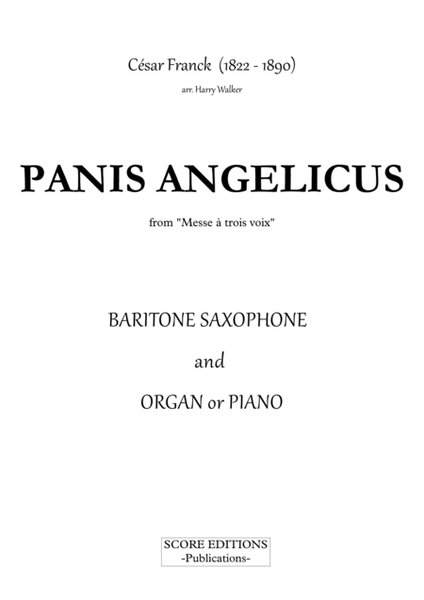 César Franck: Panis Angelicus (for Baritone Saxophone and Organ/Piano) image number null