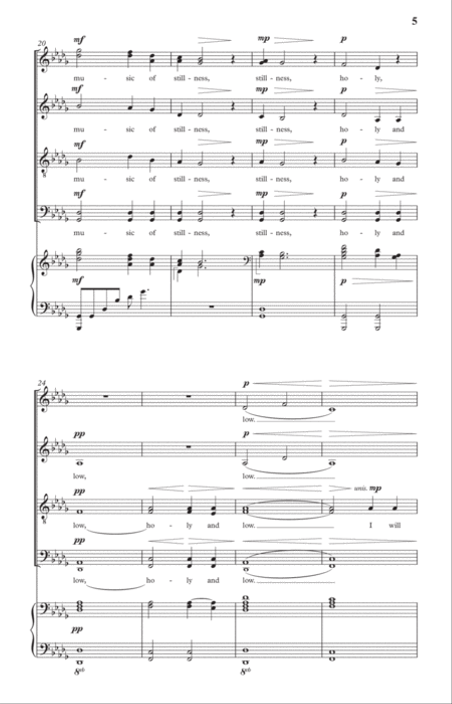 The Music of Stillness Divisi scores gallery preview page 9