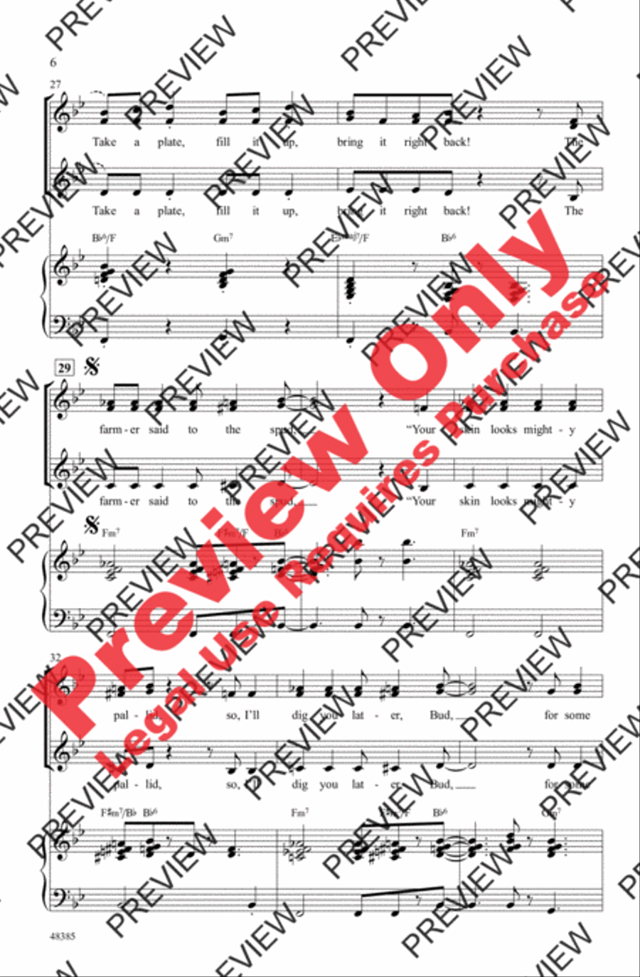 Solid Potato Salad Women's Choir scores gallery preview page 5