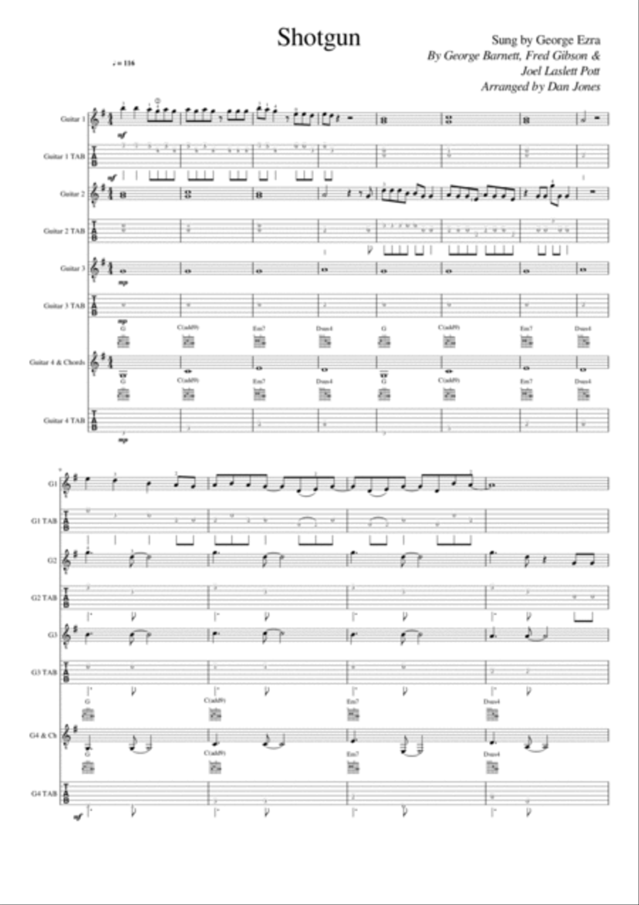 Shotgun Acoustic Guitar scores gallery preview page 3