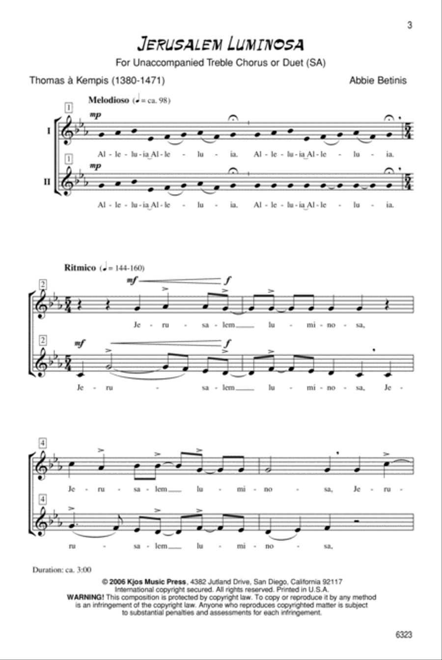 Jerusalem Luminosa SA scores gallery preview page 3