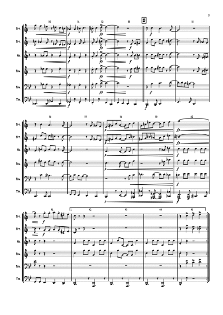 Spanish Flea Euphonium scores gallery preview page 3