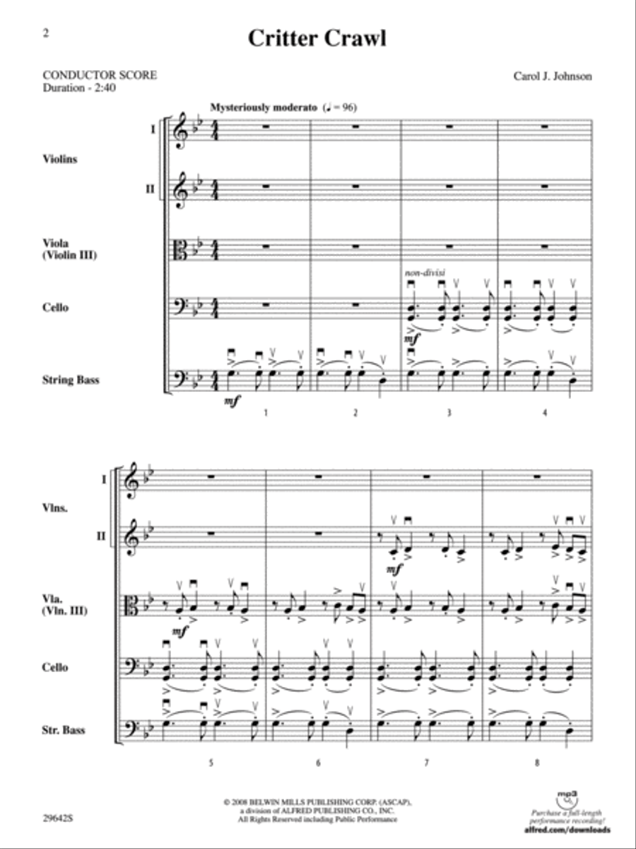 Critter Crawl String Orchestra scores gallery preview page 2