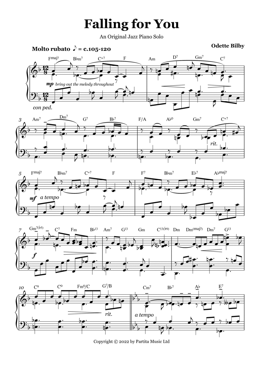 Falling for You Piano Method scores gallery preview page 1
