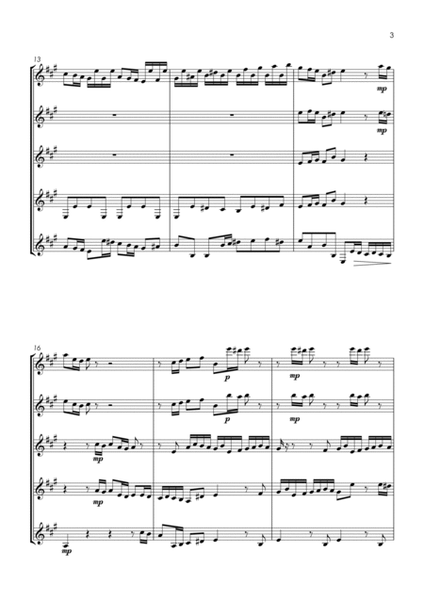 Brandenburg Concerto No.3, 1st movement - clarinet quintet image number null