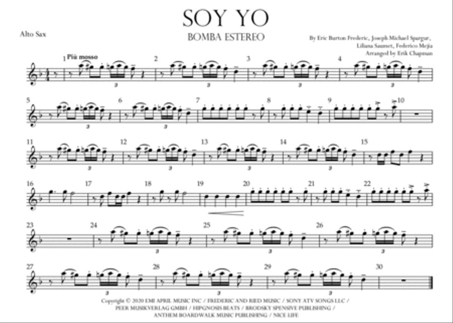 Soy Yo Marching Band scores gallery preview page 6