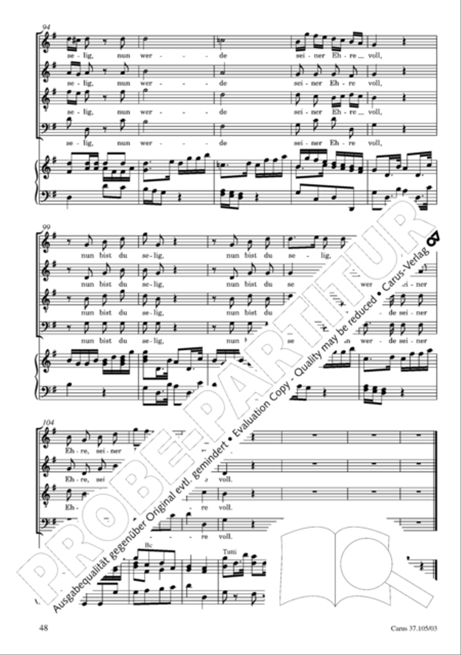 Die Freude der Hirten uber die Geburt Jesu 4-Part scores gallery preview page 49