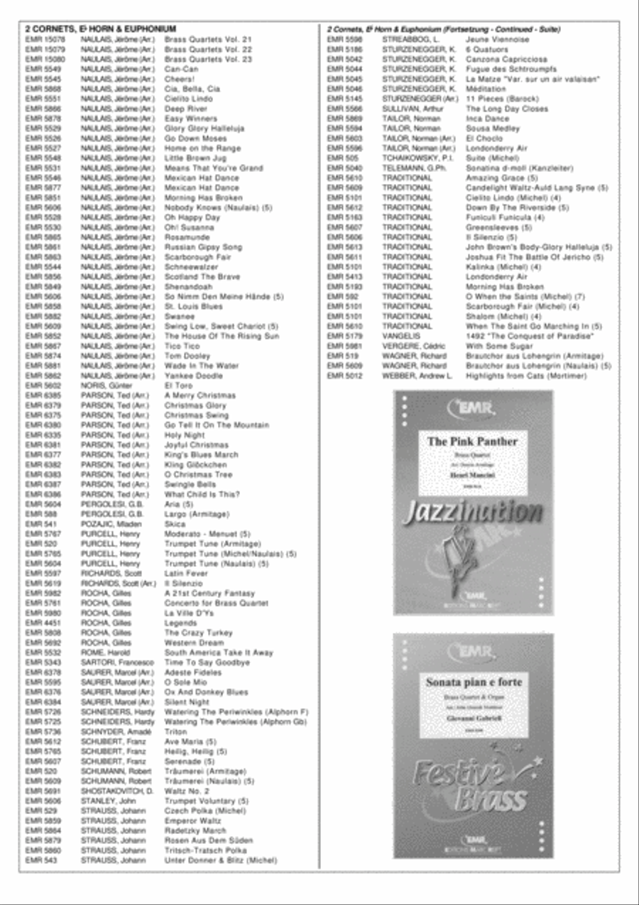 Let's Dance Volume 1 Brass Ensemble scores gallery preview page 9