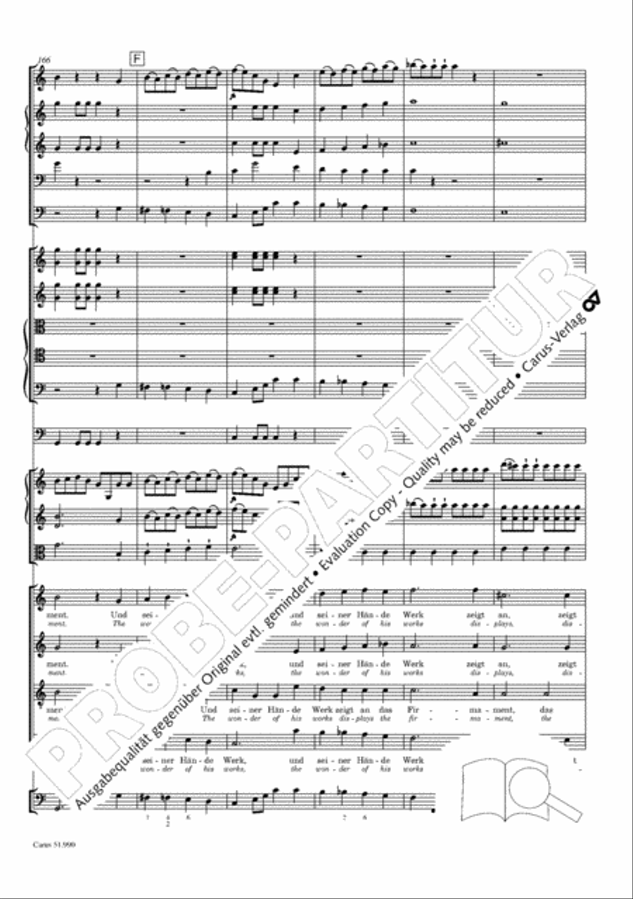 The Creation (Die Schopfung) 4-Part scores gallery preview page 137