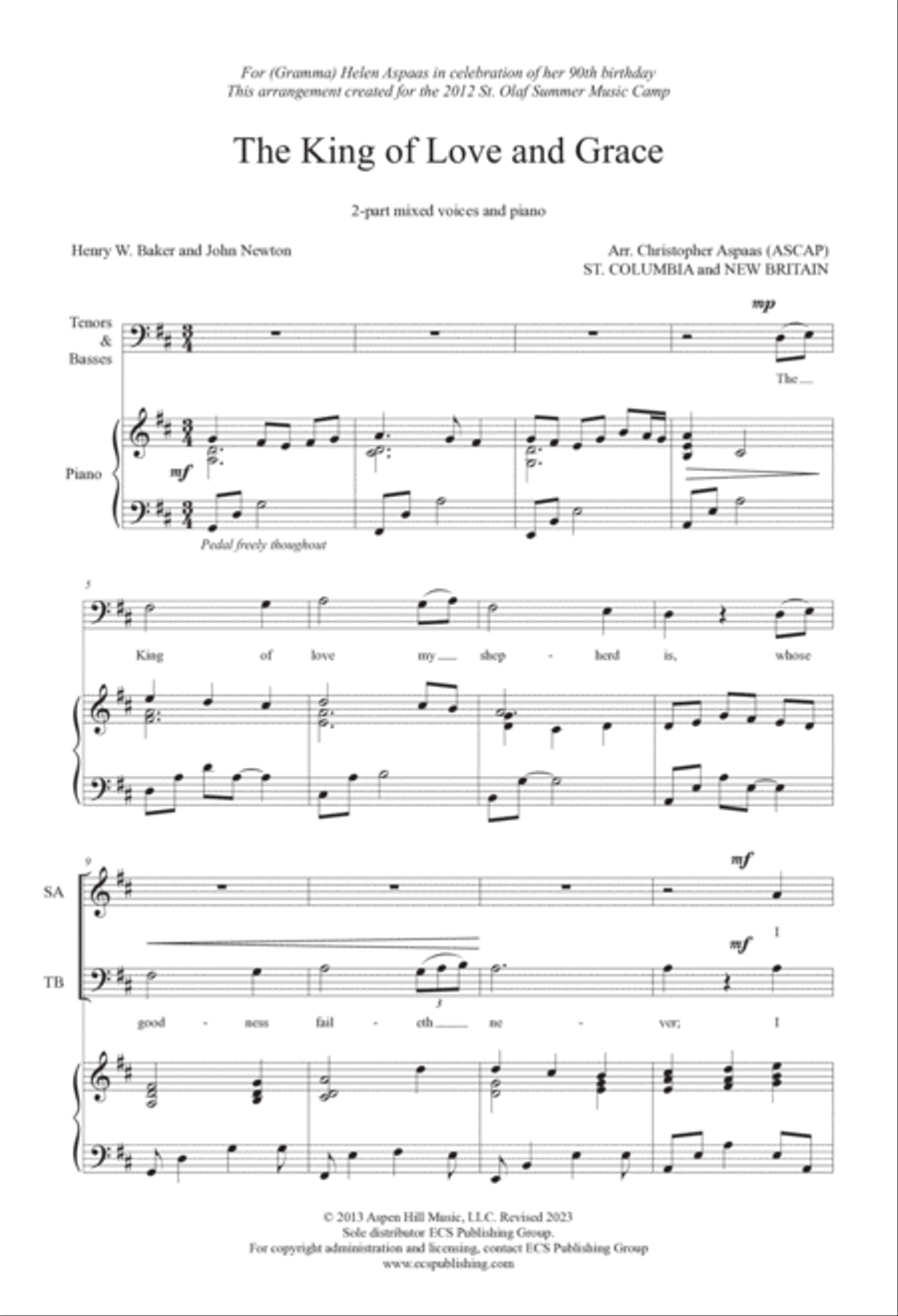 The King of Love and Grace Choir scores gallery preview page 2