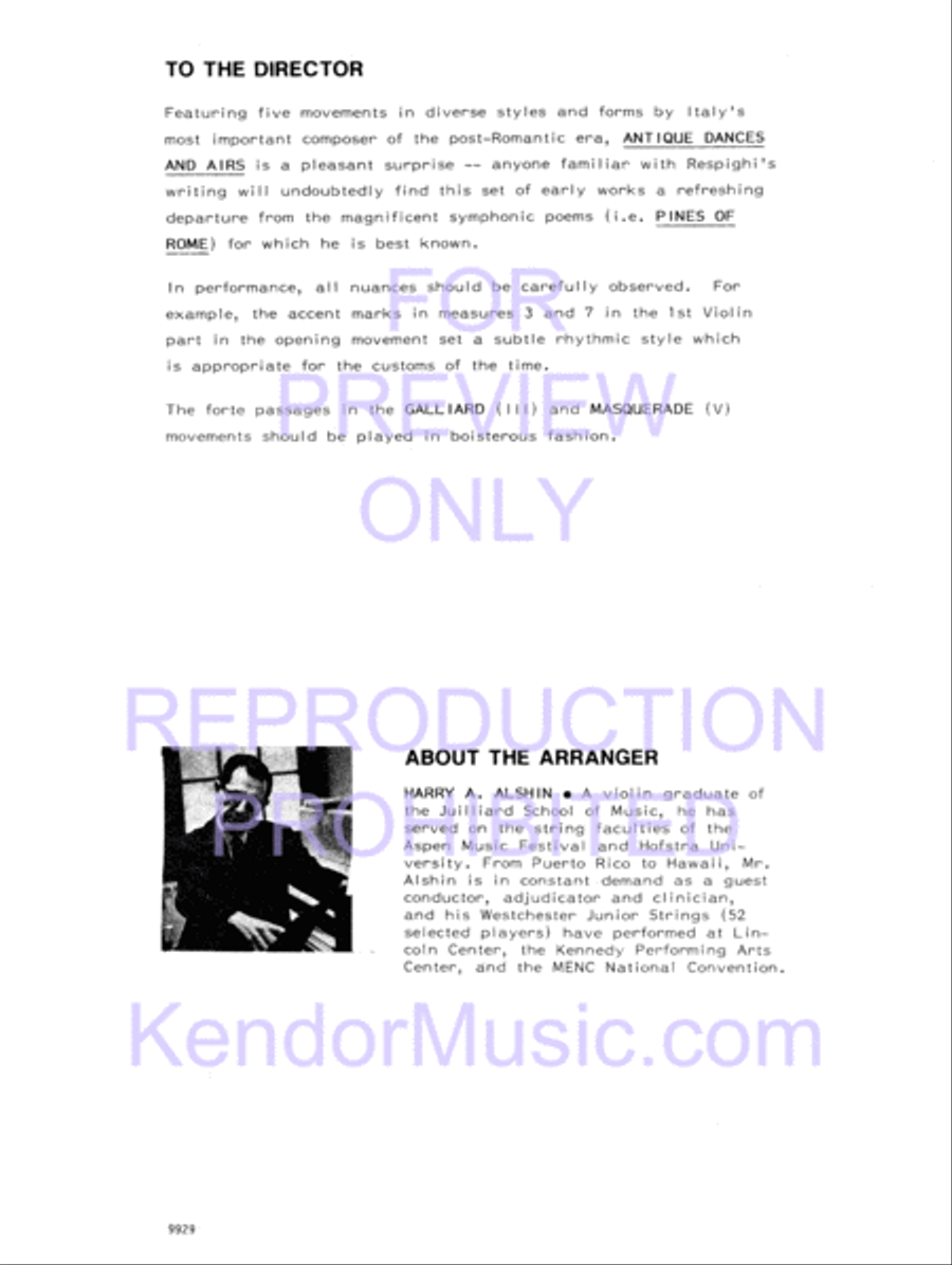 Antique Dances And Airs (Full Score) String Orchestra scores gallery preview page 3