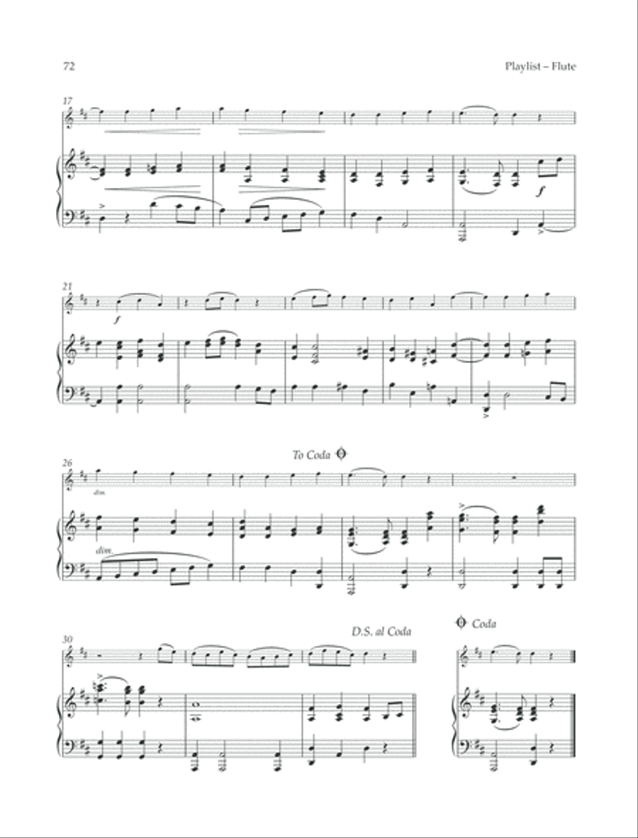 Ode to Joy Flute Solo scores gallery preview page 2