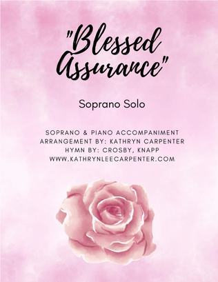 Book cover for Blessed Assurance (Soprano and Advanced Piano)