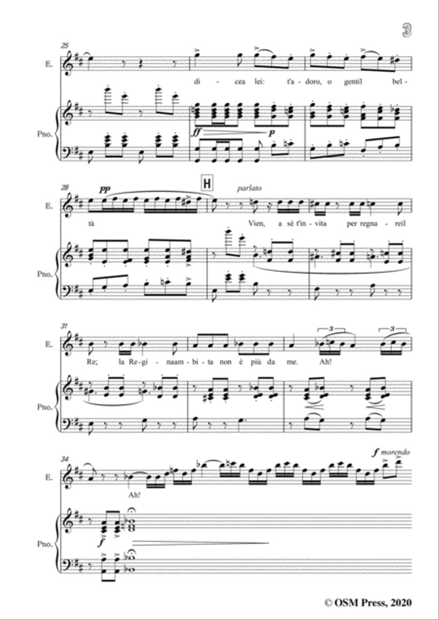 Verdi-Nel giardin del bello saracin ostello,in D Major,for Voice and Piano Voice Solo scores gallery preview page 5