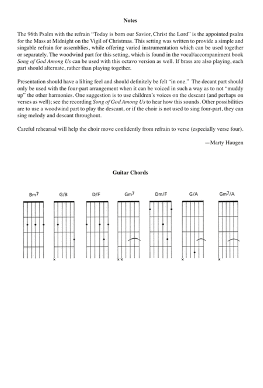 Today Is Born Our Savior Today Is Born Our Savior 4-Part scores gallery preview page 3