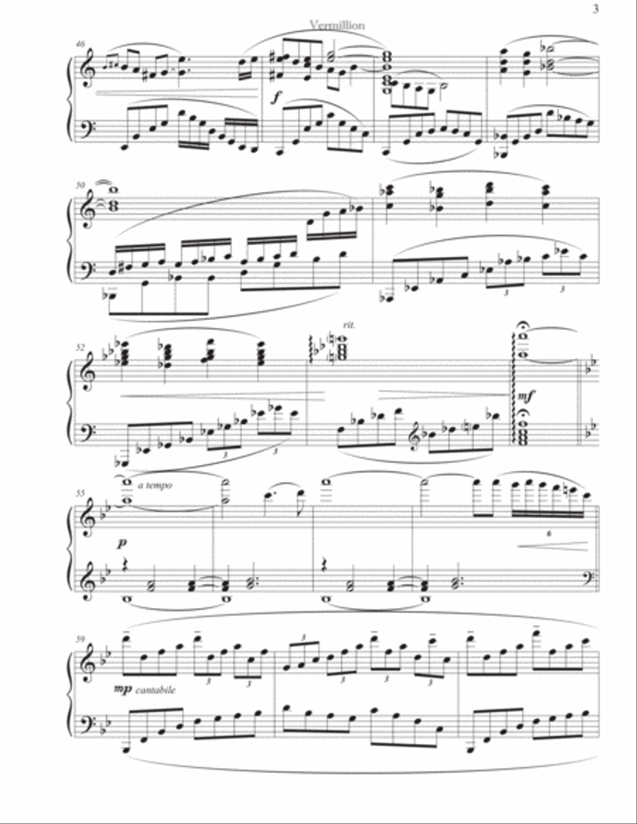 Vermillion Vermillion Piano Solo scores gallery preview page 3