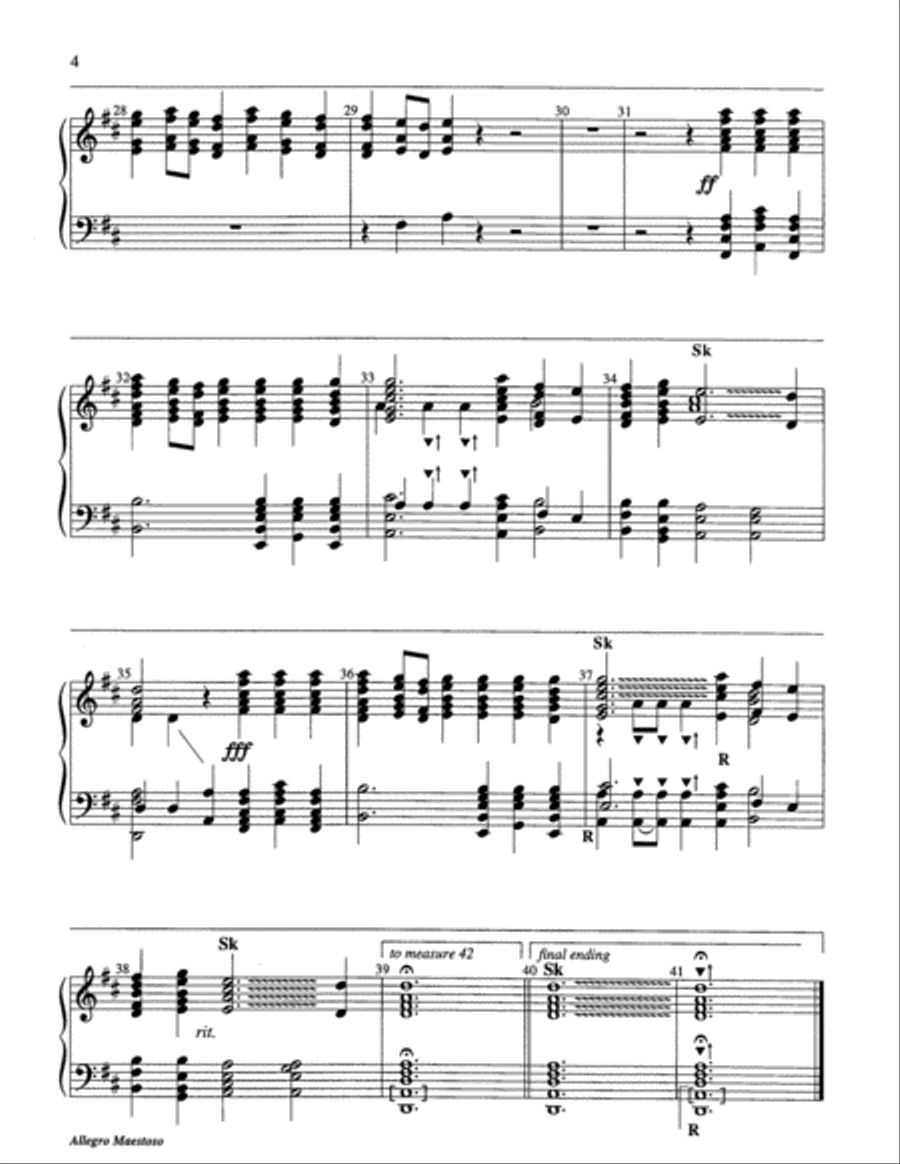 Allegro Maestoso 5-Octaves scores gallery preview page 4