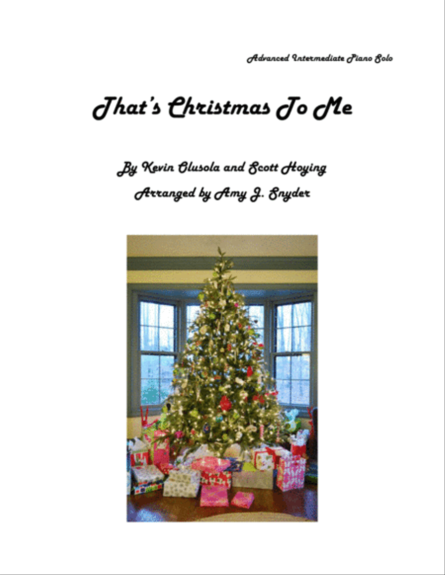 That's Christmas To Me Voice scores gallery preview page 1