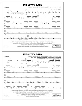 Book cover for Industry Baby (arr. Jay Bocook) - Cymbals