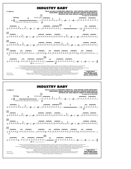 Industry Baby (arr. Jay Bocook) - Cymbals