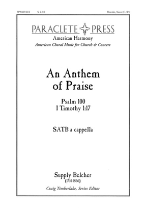 Book cover for An Anthem of Praise
