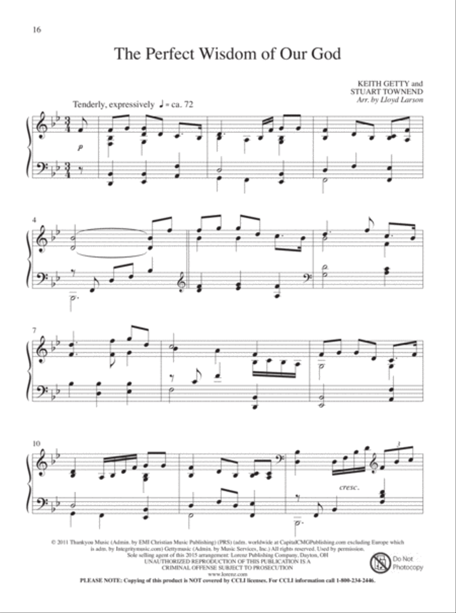 Fill the Earth with Songs Piano Solo scores gallery preview page 9