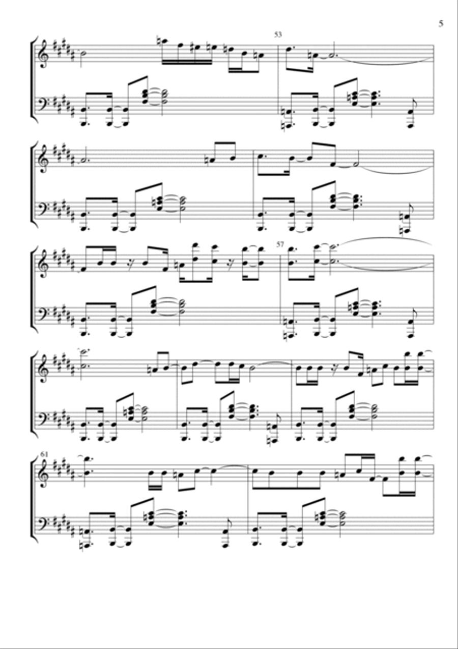 Don't Stop Til You Get Enough Piano Solo scores gallery preview page 5