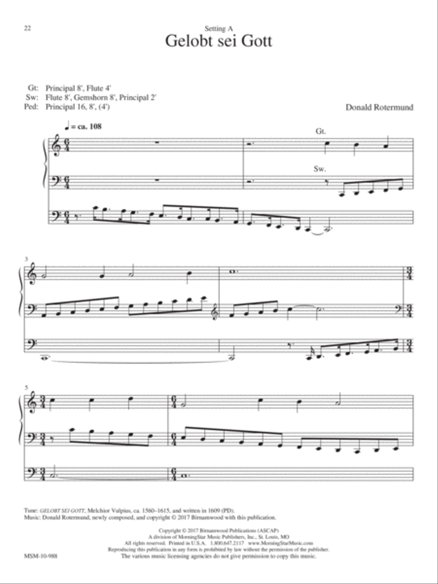 Gelobt sei Gott Gelobt sei Gott Organ scores gallery preview page 1