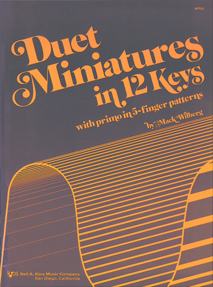 Duet Miniatures in 12 Keys Easy Piano scores gallery preview page 1