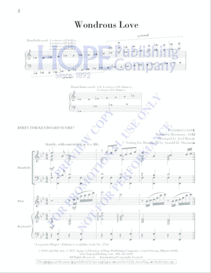 Wondrous Love Is This Wondrous Love Is This Handbell Choir scores gallery preview page 2