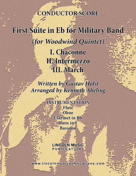 Holst - First Suite for Military Band in Eb (for Woodwind Quintet) image number null