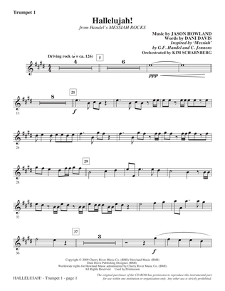 Hallelujah! (from Messiah Rocks) - Trumpet 1