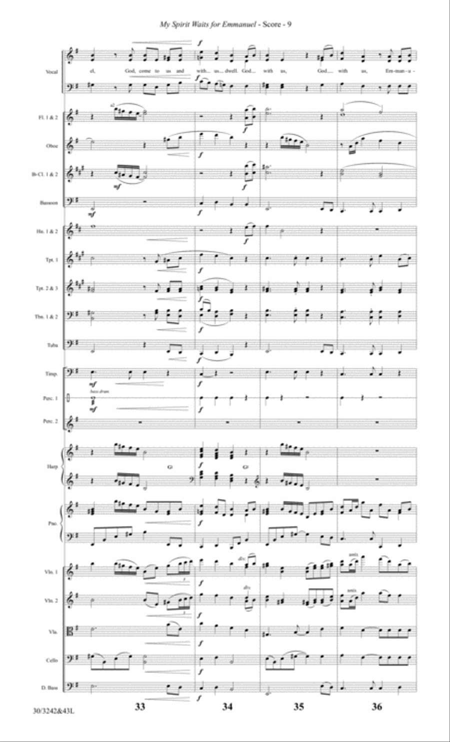 One Silent Night - Full Score Choir scores gallery preview page 11