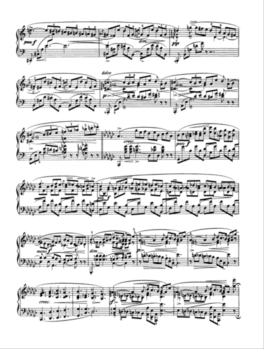 Chopin- Impromptu No 3 Op. 51 in G-flat major Piano Solo scores gallery preview page 3