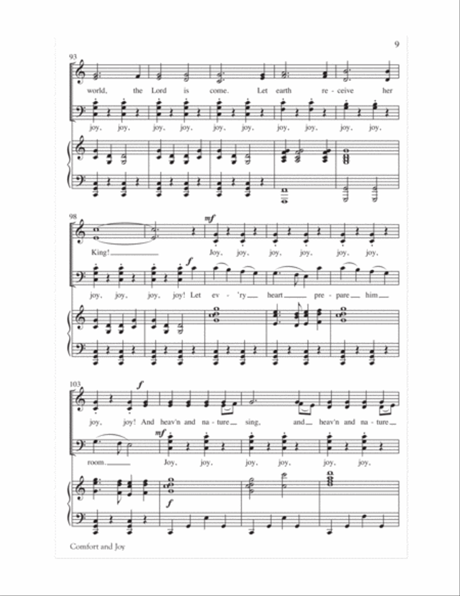 Comfort and Joy 4-Part scores gallery preview page 10