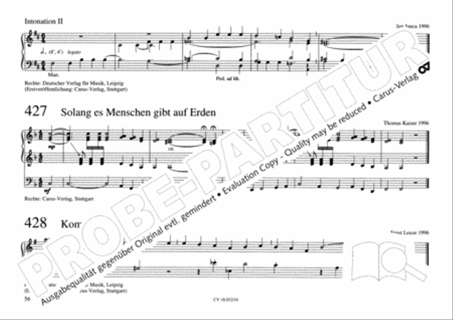 Esslinger Orgelbuch, Bd I-III Organ Solo scores gallery preview page 73