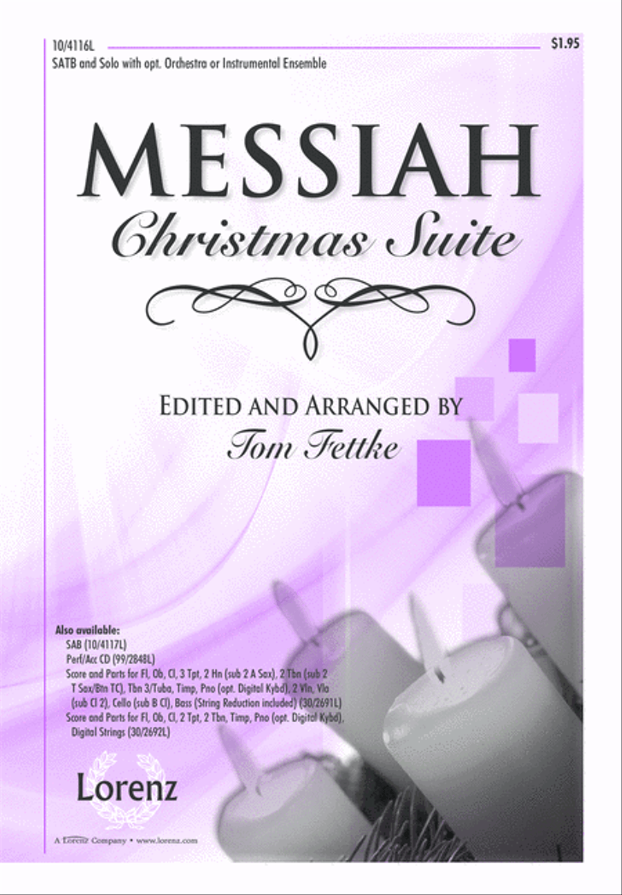 Messiah Christmas Suite 4-Part scores gallery preview page 1