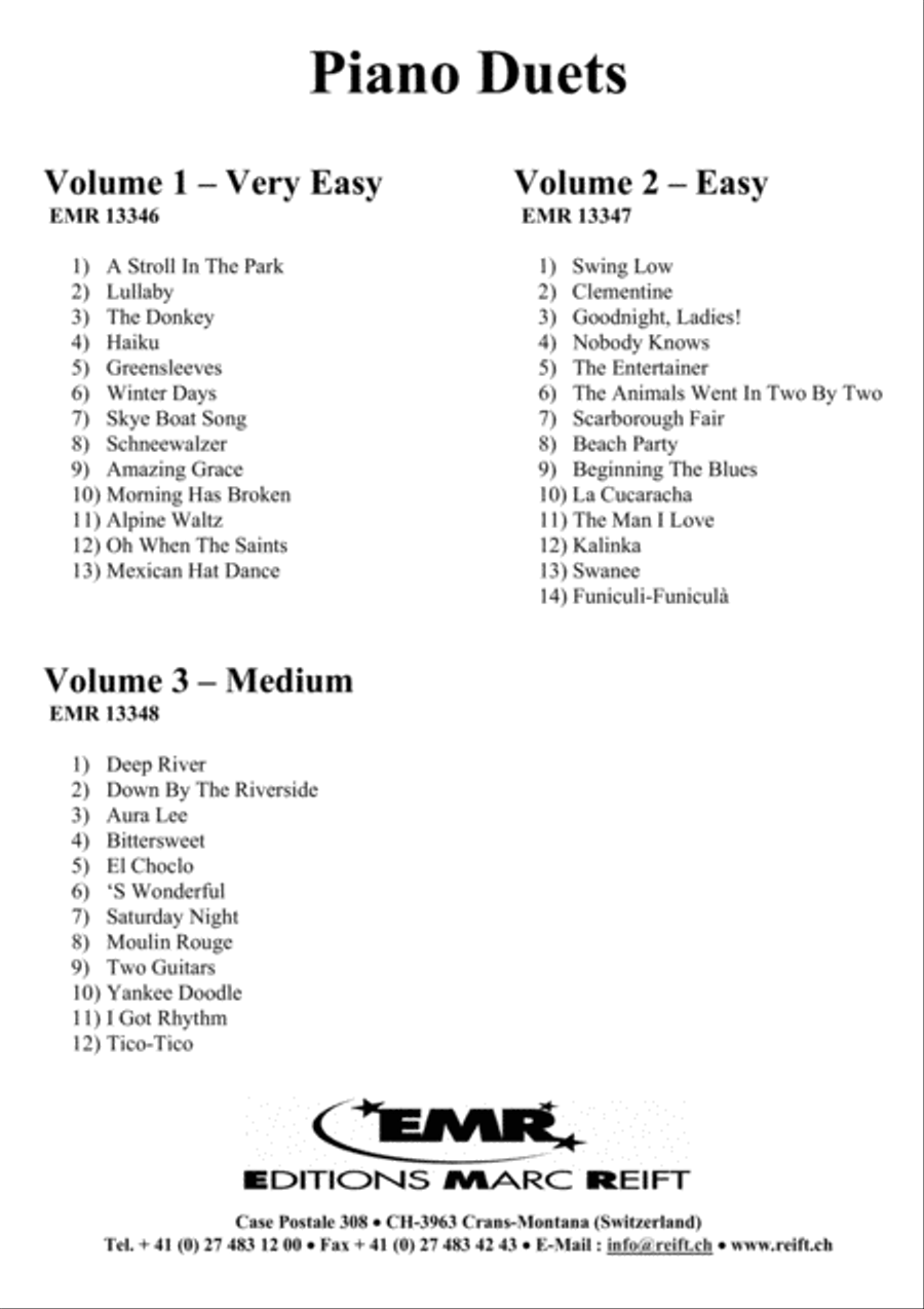 Piano Duets Greatest Hits Volume 3 - Medium Piano Duet scores gallery preview page 2
