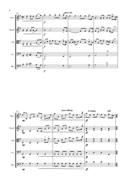 Puccini: Nessun Dorma for String Orchestra - Score and parts