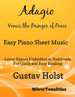Adagio Venus the Bringer of Peace the Planets Easy Piano Sheet Music