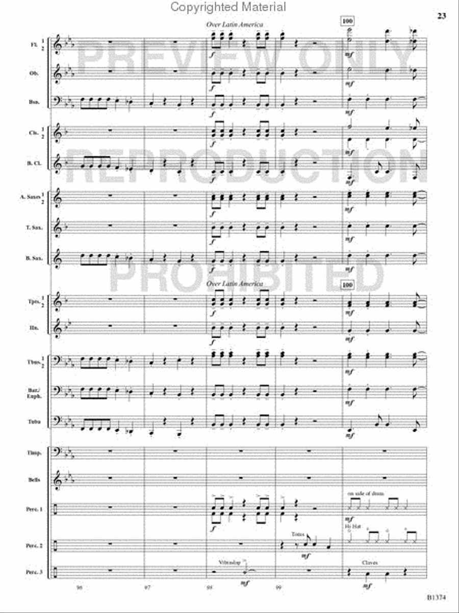 A Stowaway on Santa's Sleigh Concert Band scores gallery preview page 22