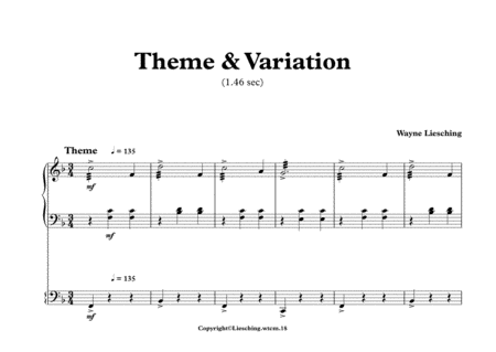Theme and Variation for Marimba
