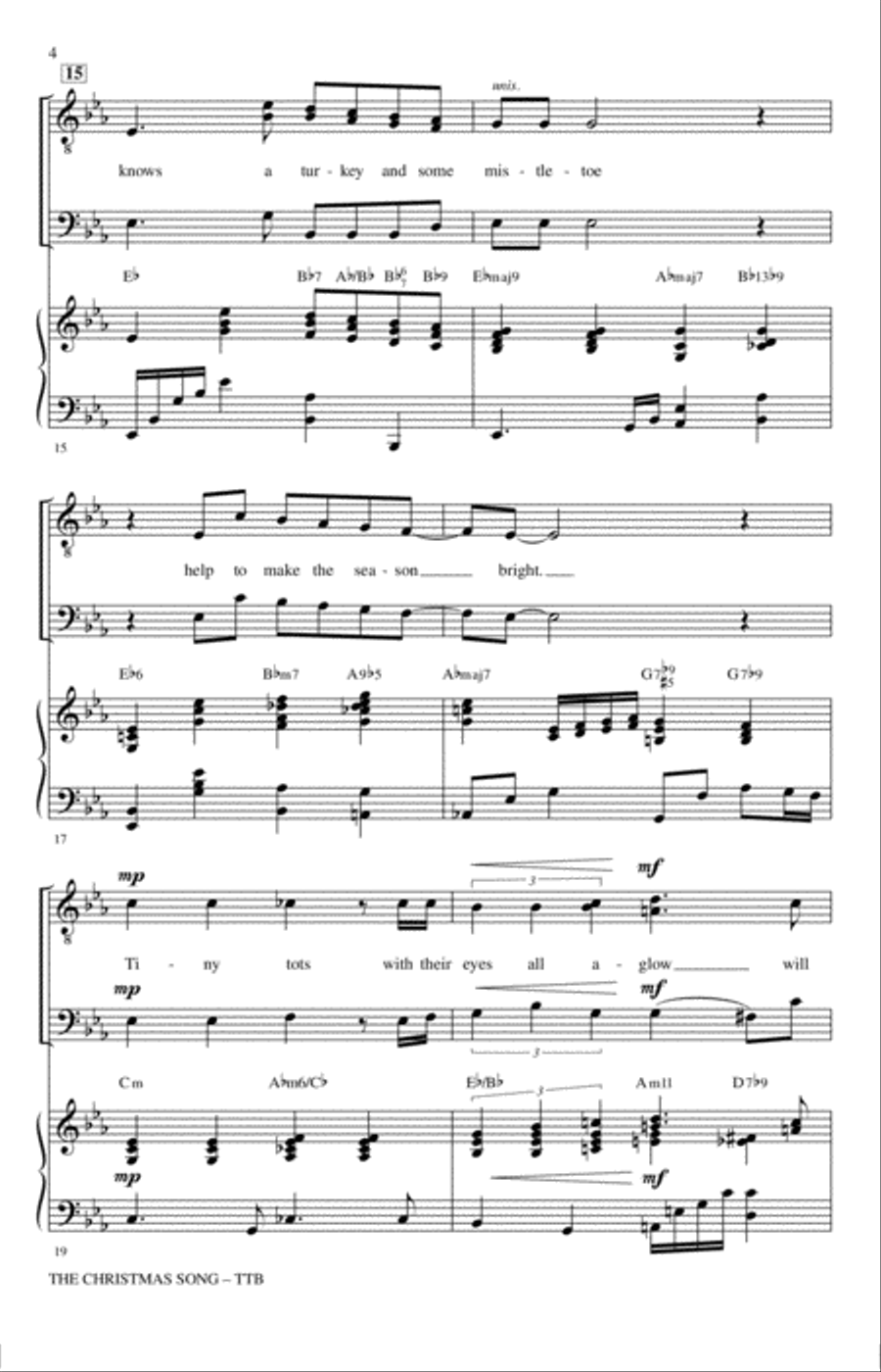 The Christmas Song (Chestnuts Roasting On An Open Fire) TTB scores gallery preview page 3