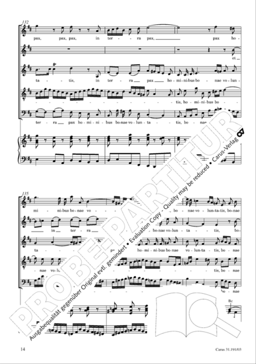 Gloria in excelsis Deo SSATB scores gallery preview page 15