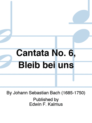 Book cover for Cantata No. 6, Bleib bei uns